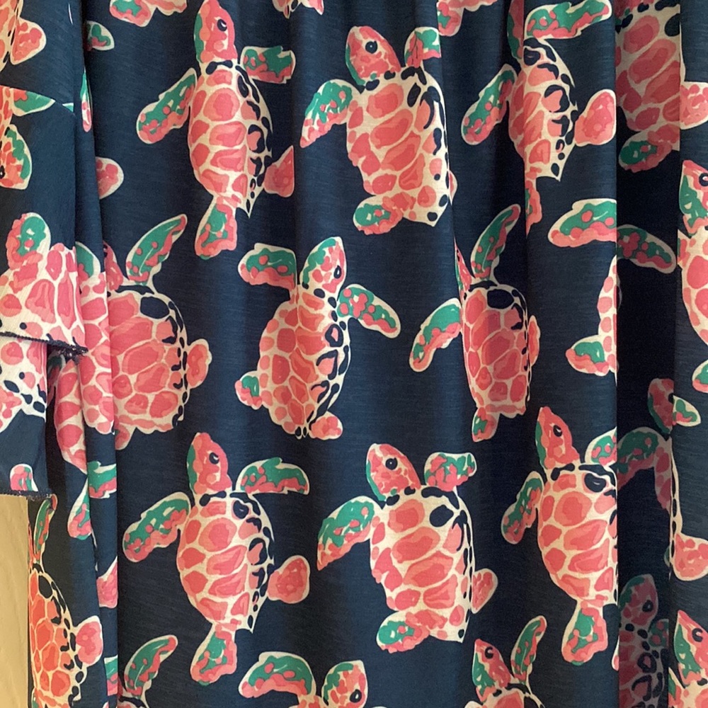 Simply Southern Turtle Ruffle Shirt - Size Small - Picture 2 of 4